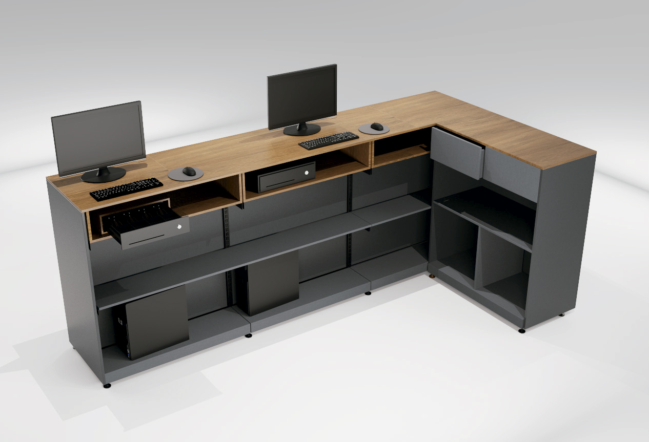 Caixa e Check Stand